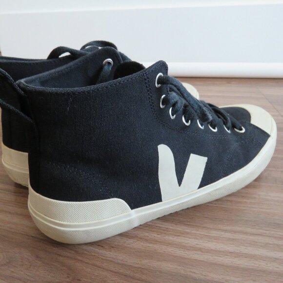 VEJA Nova HT Canvas Nautico Pierre High Top Sneakers Shoes - Men's Size US 9 - Picture 8 of 15
